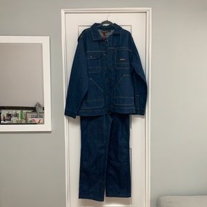 Patagonia overalls with jacket